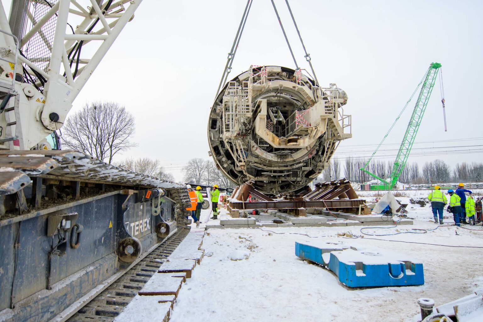 Budowa tunelu średnicowego w Łodzi. Tarcza TBM gotowa do przeniesienia