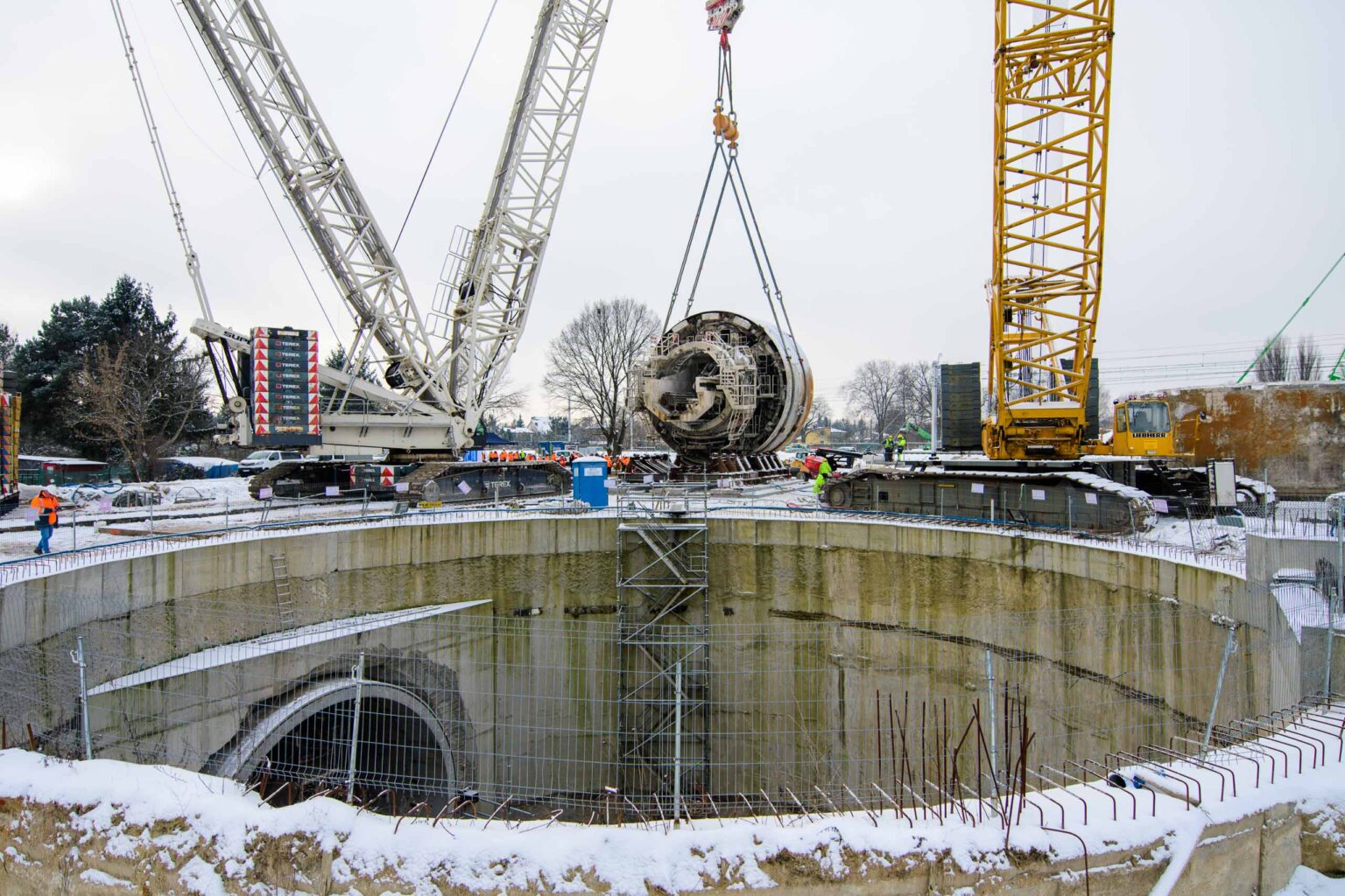 Budowa tunelu średnicowego w Łodzi. Tarcza TBM gotowa do przeniesienia