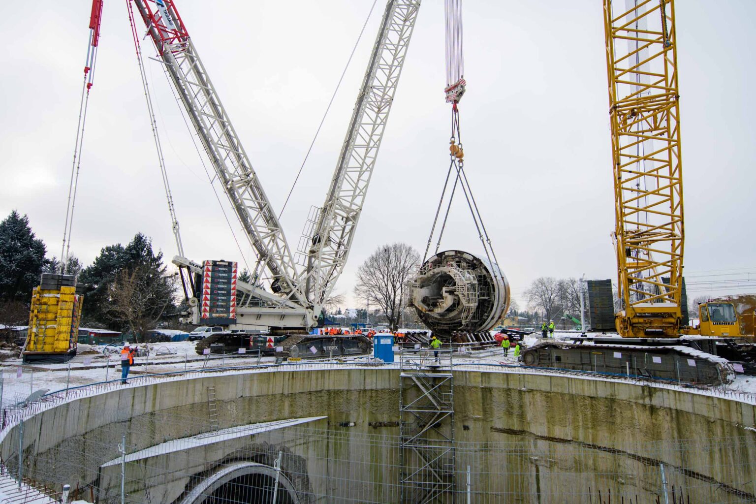 Budowa tunelu średnicowego w Łodzi. Tarcza TBM gotowa do przeniesienia