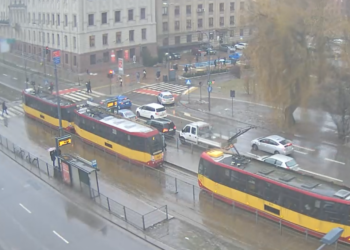 Zatrzymanie ruchu tramwajowego na Zachodniej