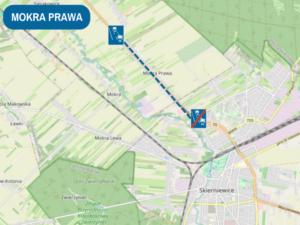 Odcinkowy pomiar prędkości na DK70 w miejscowości Mokra Prawa