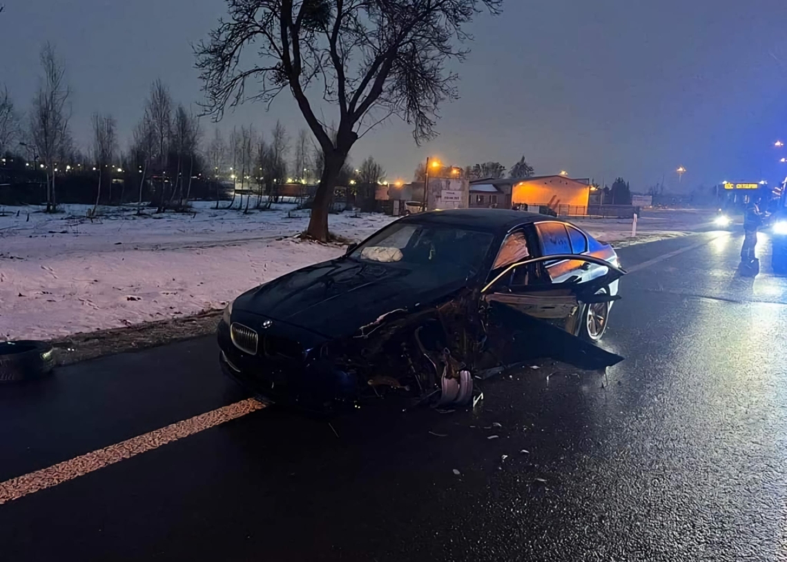 Wypadek na DK14 w gminie Stryków