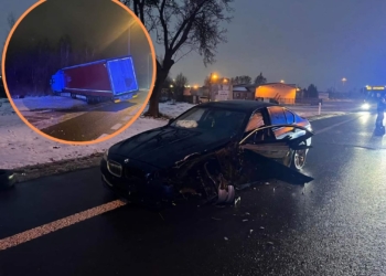Wypadek na DK14 w gminie Stryków
