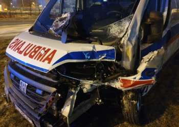 Wypadek na alei Włókniarzy w Łodzi