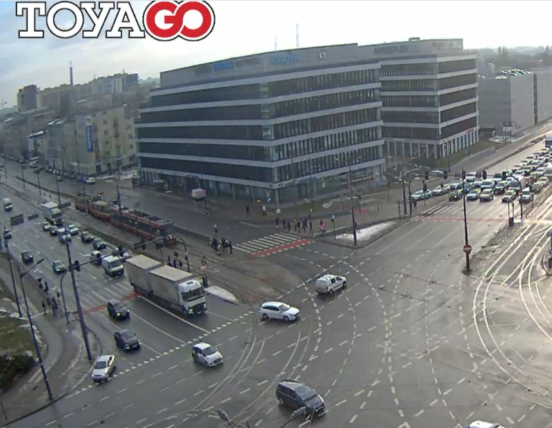 Zatrzymanie ruchu tramwajowego na Piłsudskiego