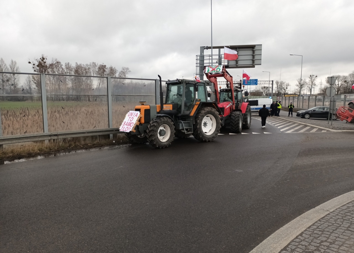 Protesty rolników w Łódzkiem