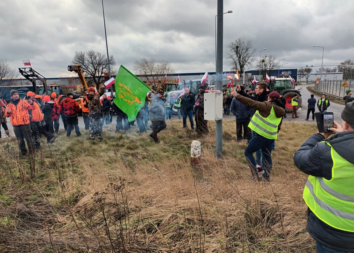 Protesty rolników w Łódzkiem. Utrudnienia w ruchu
