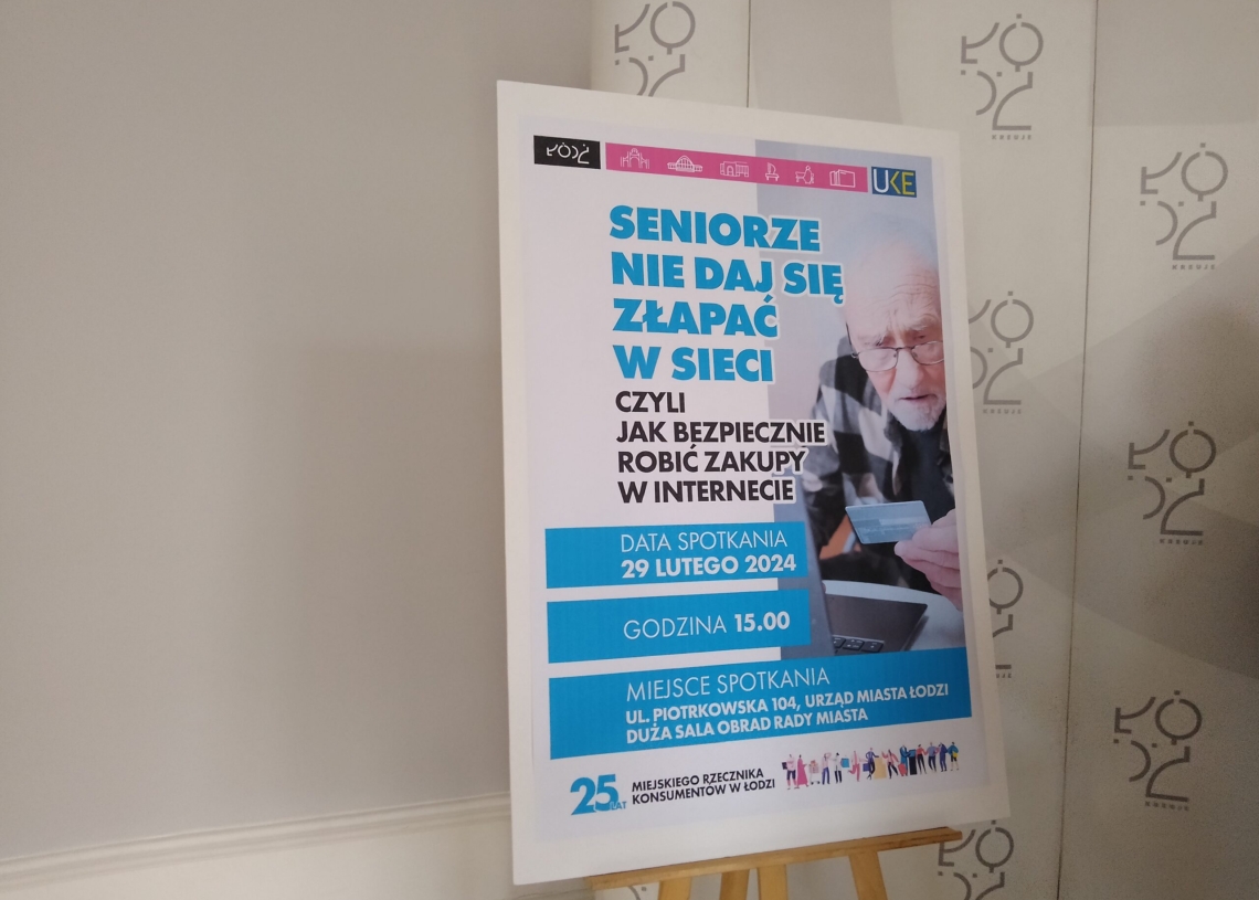 Spotkanie dotyczące oszustw internetowych – łódzki magistrat zaprasza na nie seniorów