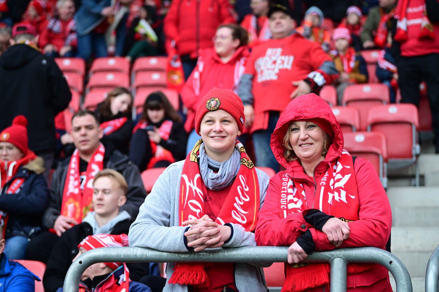 Kibice na meczu Widzew Łódź - Jagiellonia Białystok