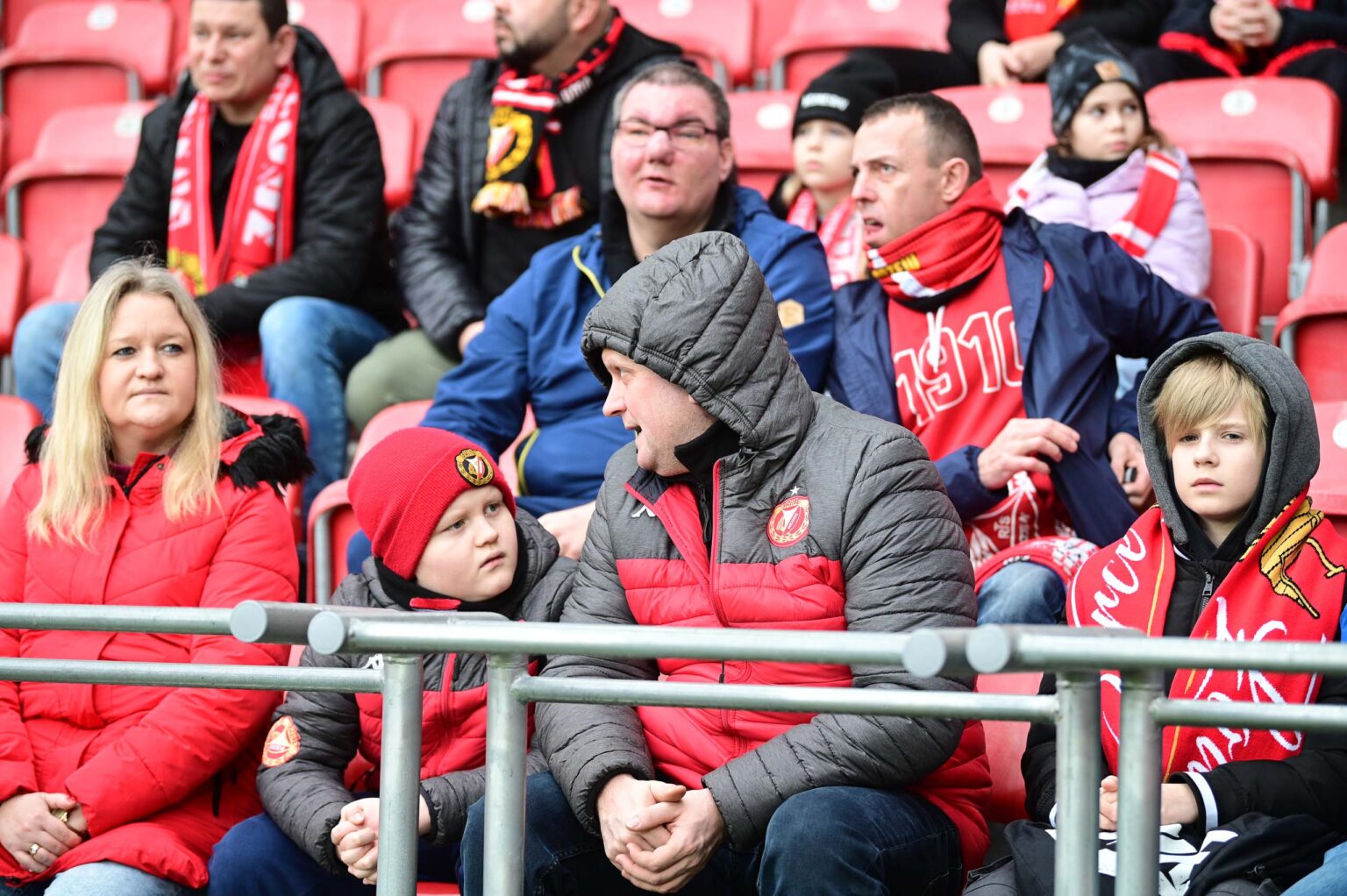Kibice na meczu Widzew Łódź - Jagiellonia Białystok