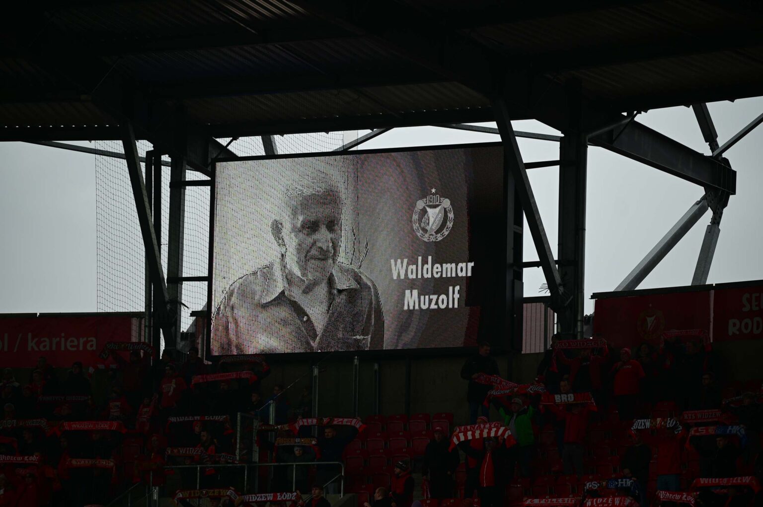 Kibice na meczu Widzew Łódź - Jagiellonia Białystok