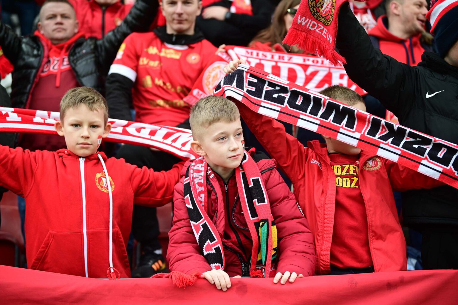 Kibice na meczu Widzew Łódź - Jagiellonia Białystok