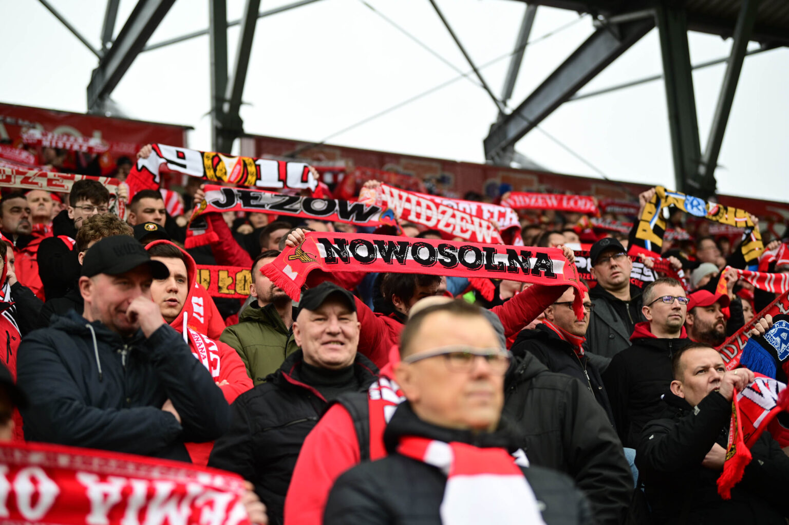 Kibice na meczu Widzew Łódź - Jagiellonia Białystok