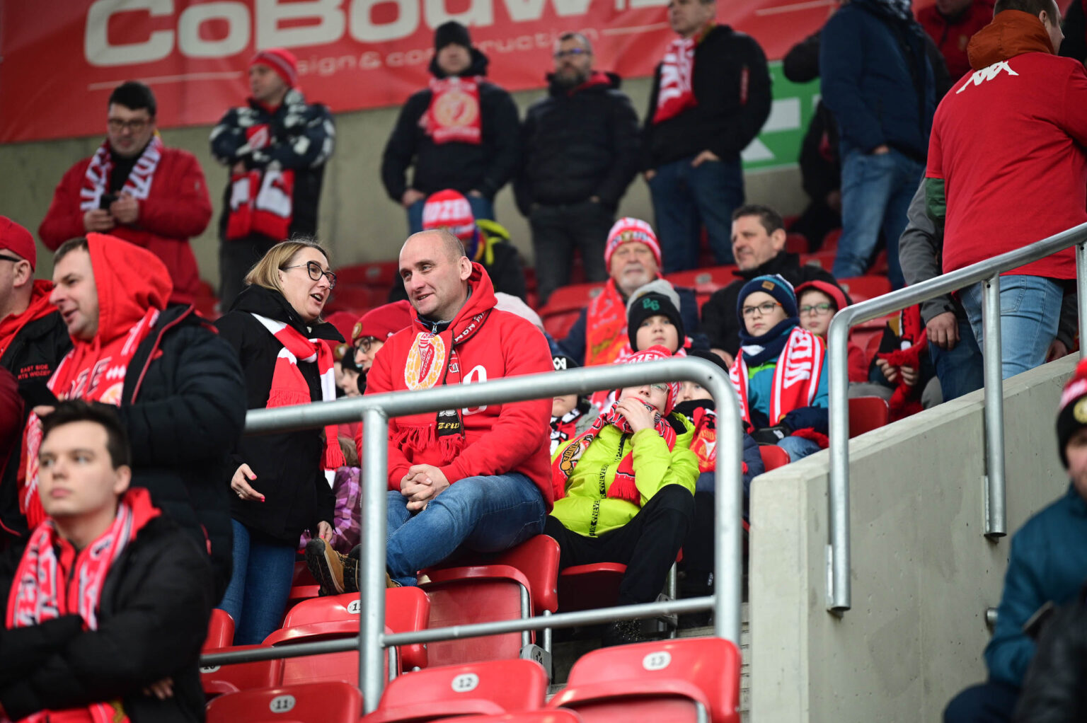Kibice na meczu Widzew Łódź - Jagiellonia Białystok