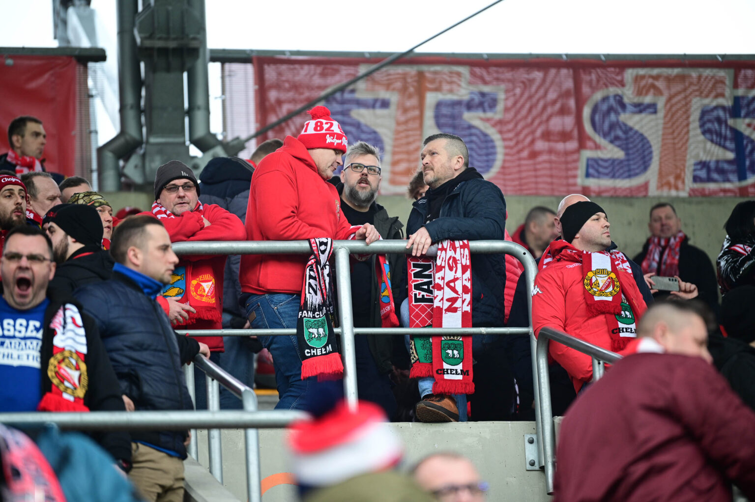 Kibice na meczu Widzew Łódź - Jagiellonia Białystok
