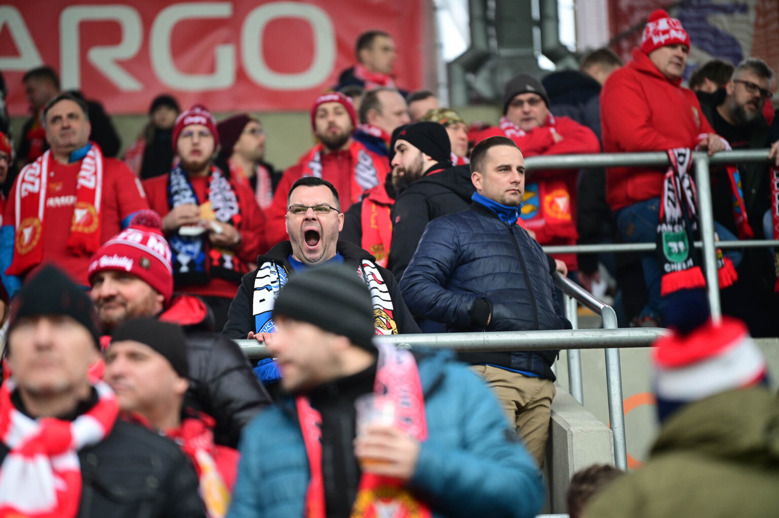 Kibice na meczu Widzew Łódź - Jagiellonia Białystok