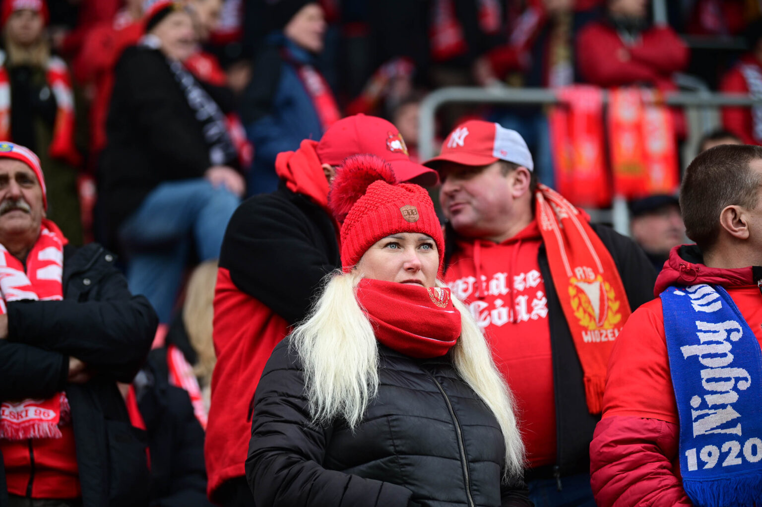 Kibice na meczu Widzew Łódź - Jagiellonia Białystok
