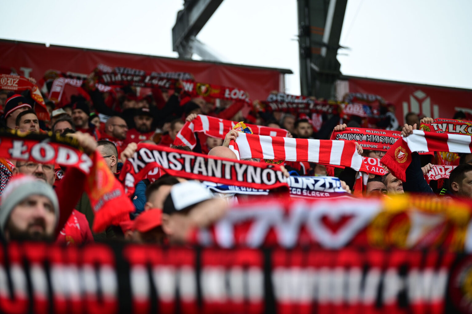 Kibice na meczu Widzew Łódź - Jagiellonia Białystok