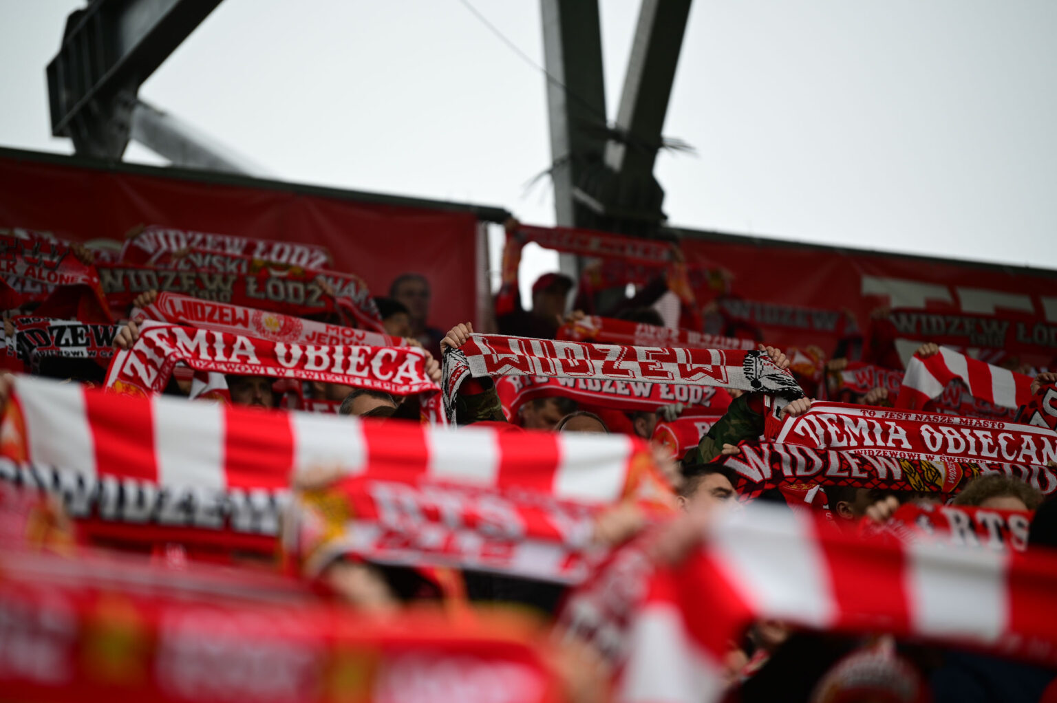 Kibice na meczu Widzew Łódź - Jagiellonia Białystok