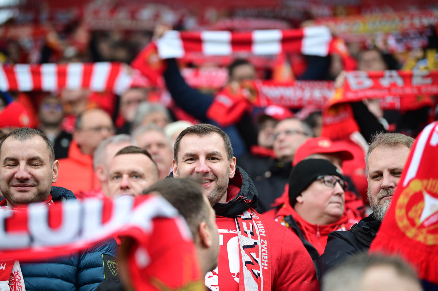 Kibice na meczu Widzew Łódź - Jagiellonia Białystok