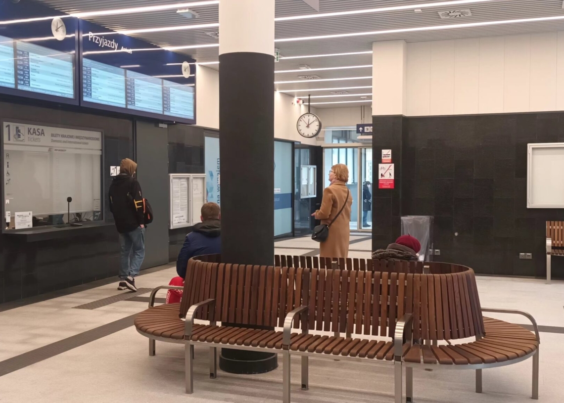 Dworzec PKP w Łowiczu po remoncie
