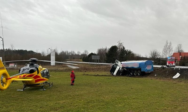 Śmiertelny wypadek na DK74 pod Szczercowem