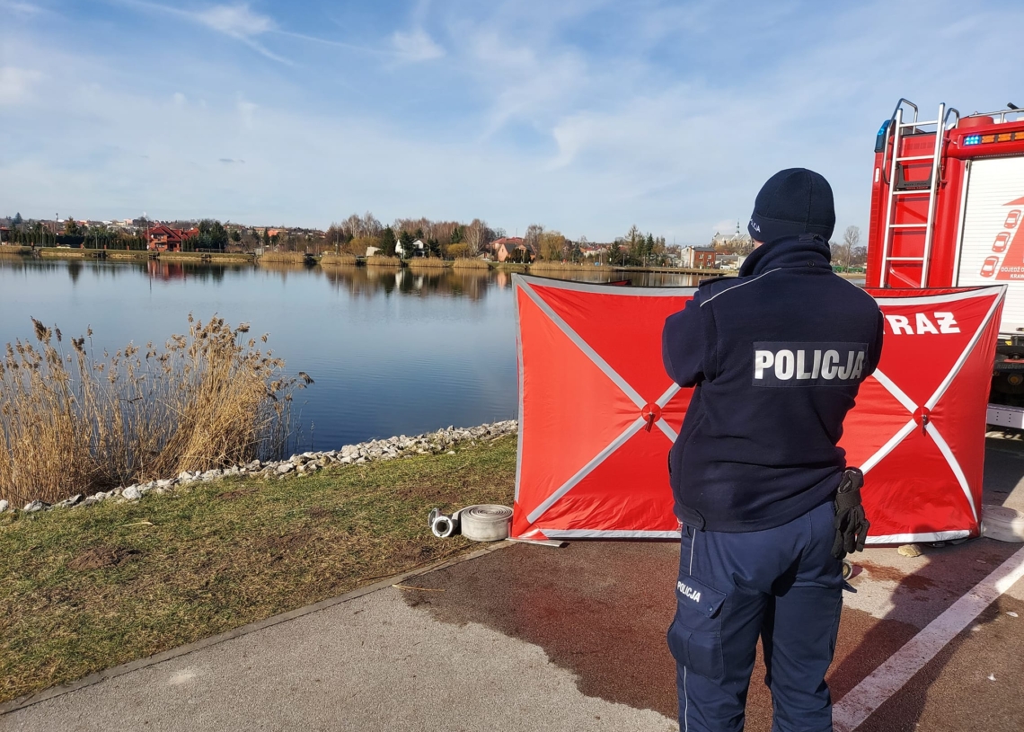 Znaleziono ciało 41-latka w opoczyńskim zalewie