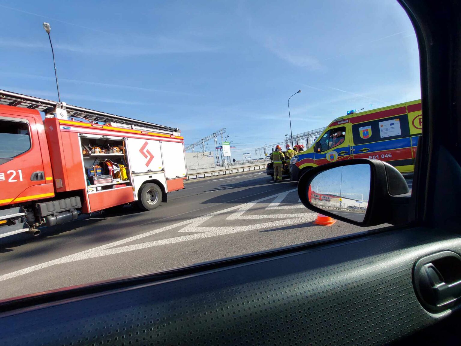 Wypadek na Bandurskiego w Łodzi. 2 osoby ranne