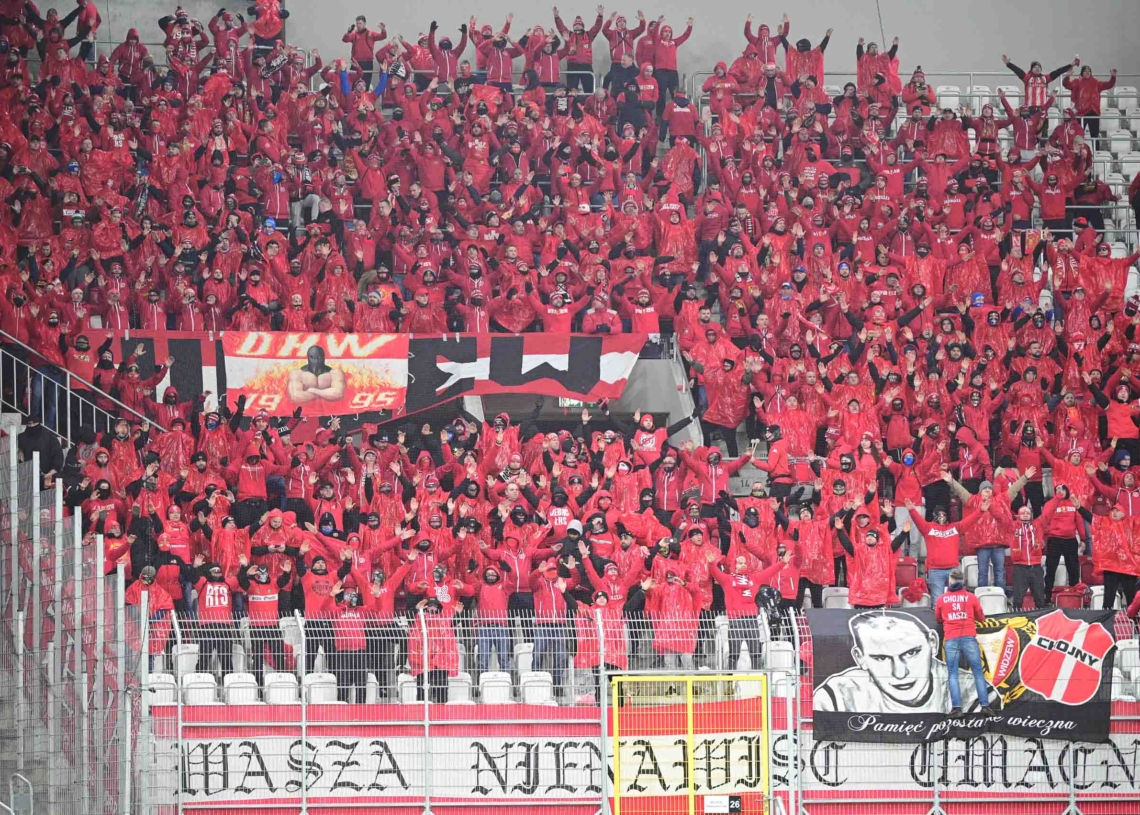 70. derby Łodzi: doping kibiców Widzewa