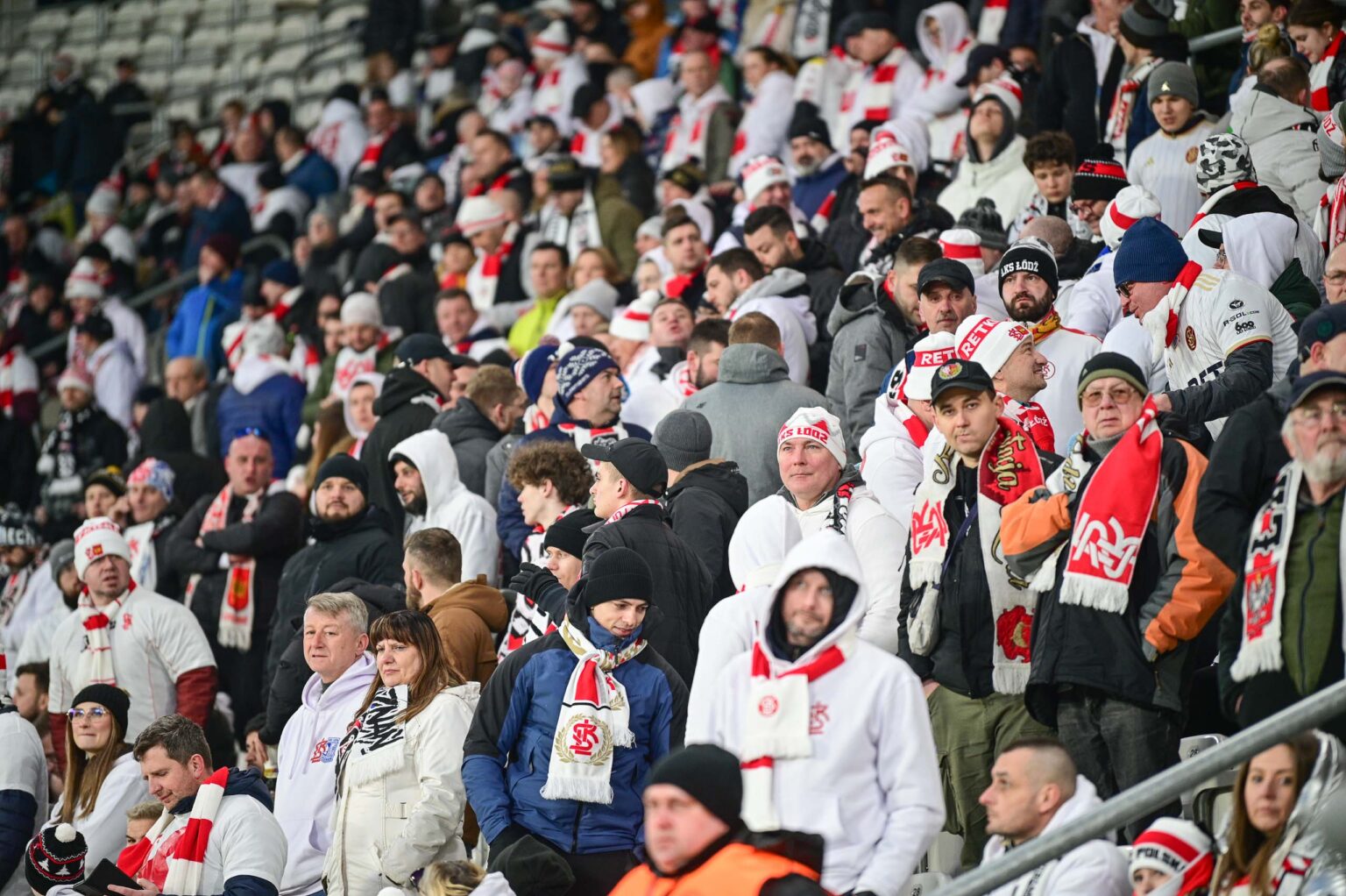 70. derby Łodzi: doping kibiców ŁKS