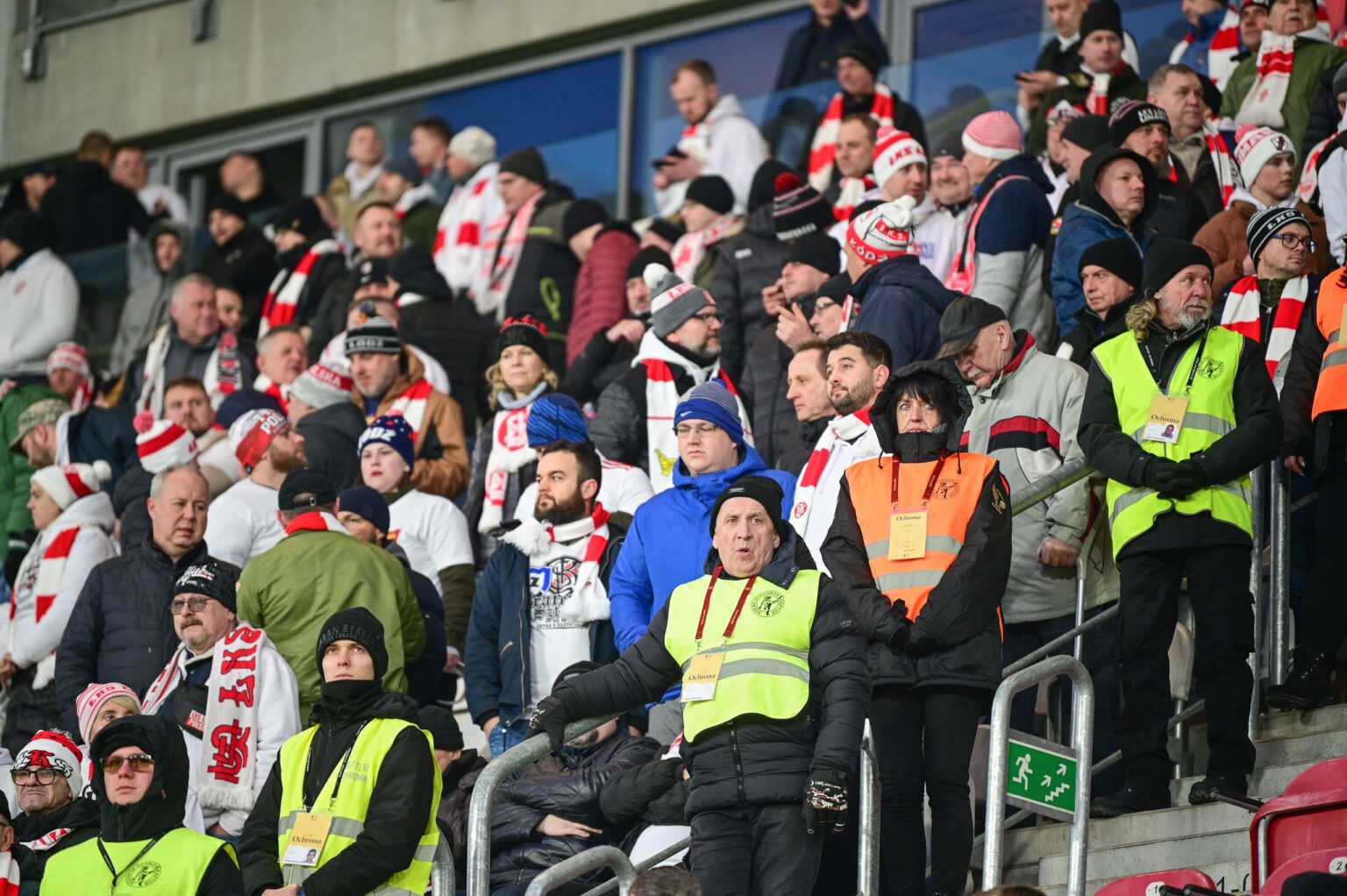 70. derby Łodzi: doping kibiców ŁKS