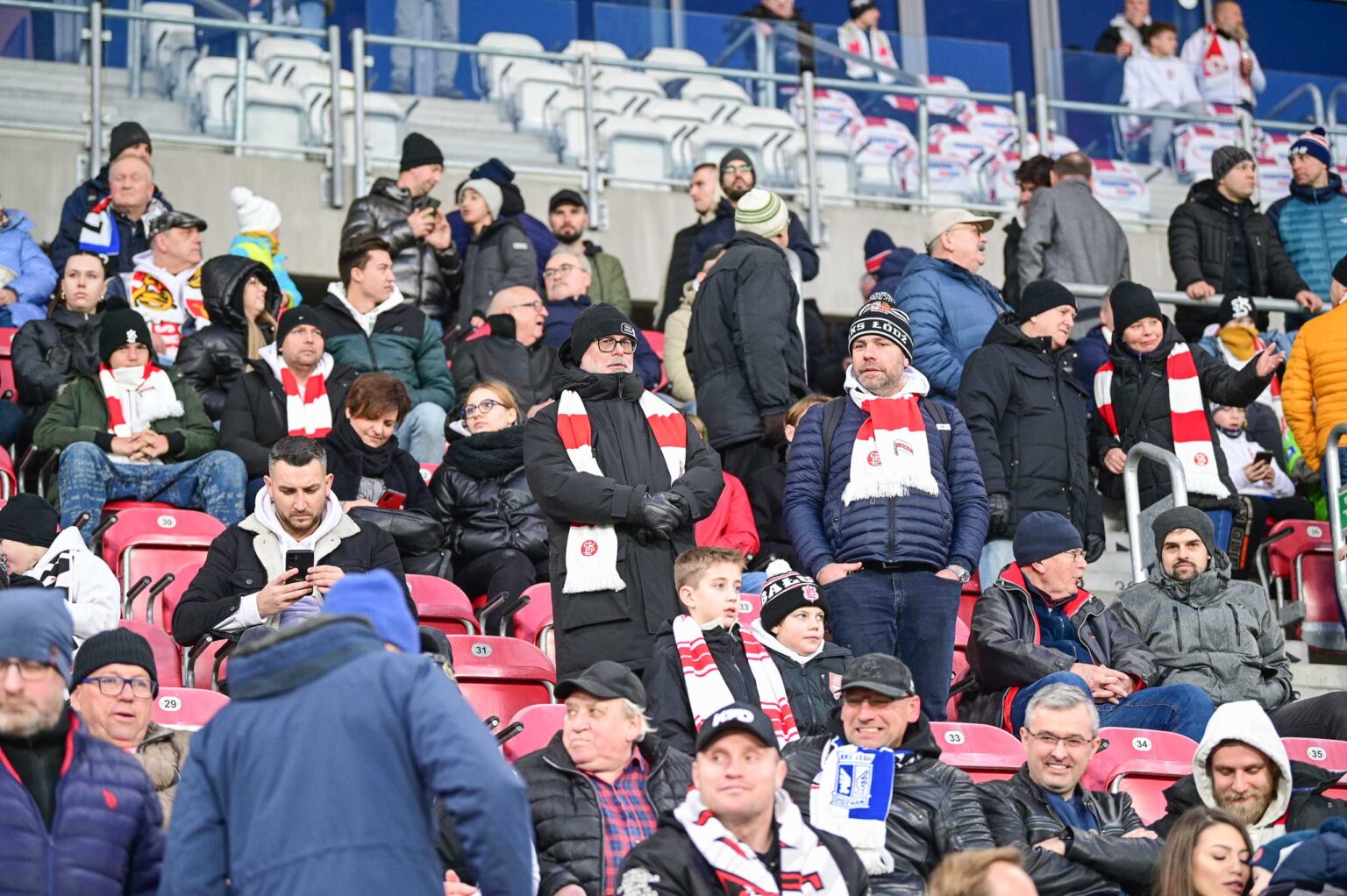 70. derby Łodzi: doping kibiców ŁKS