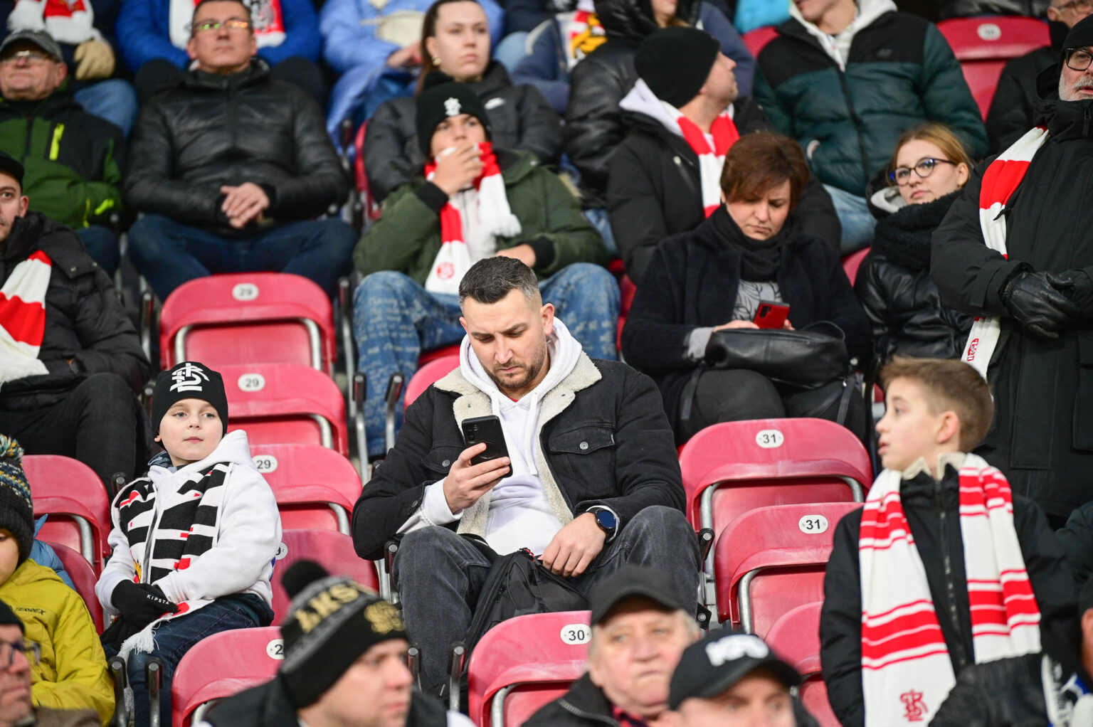 70. derby Łodzi: doping kibiców ŁKS