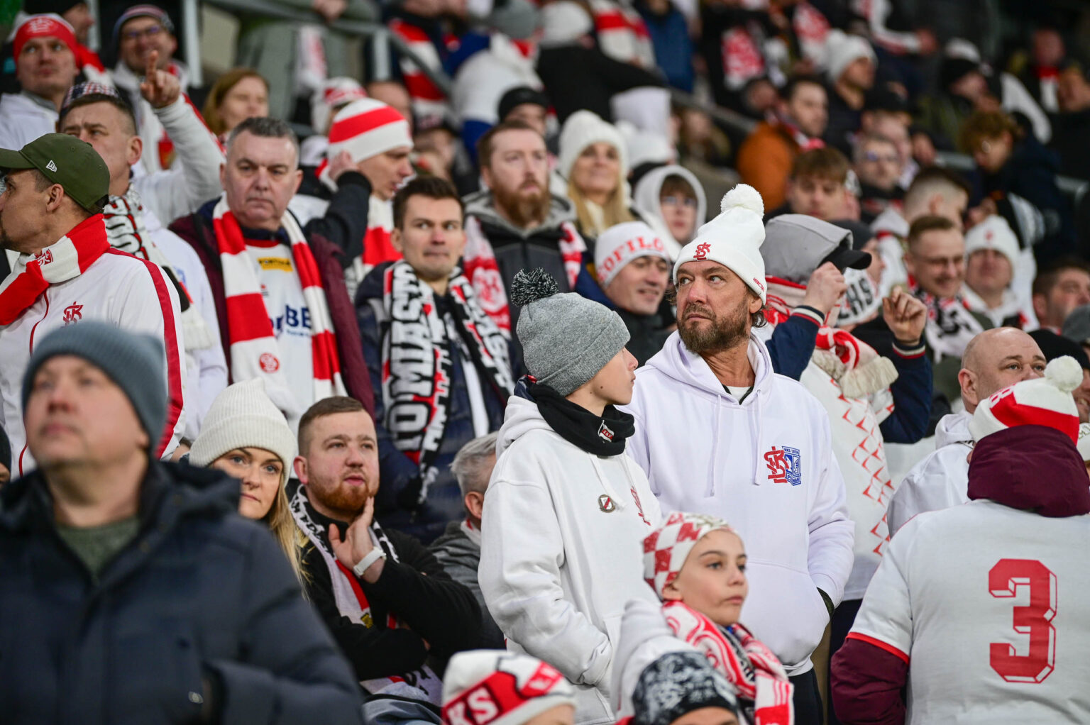 70. derby Łodzi: doping kibiców ŁKS