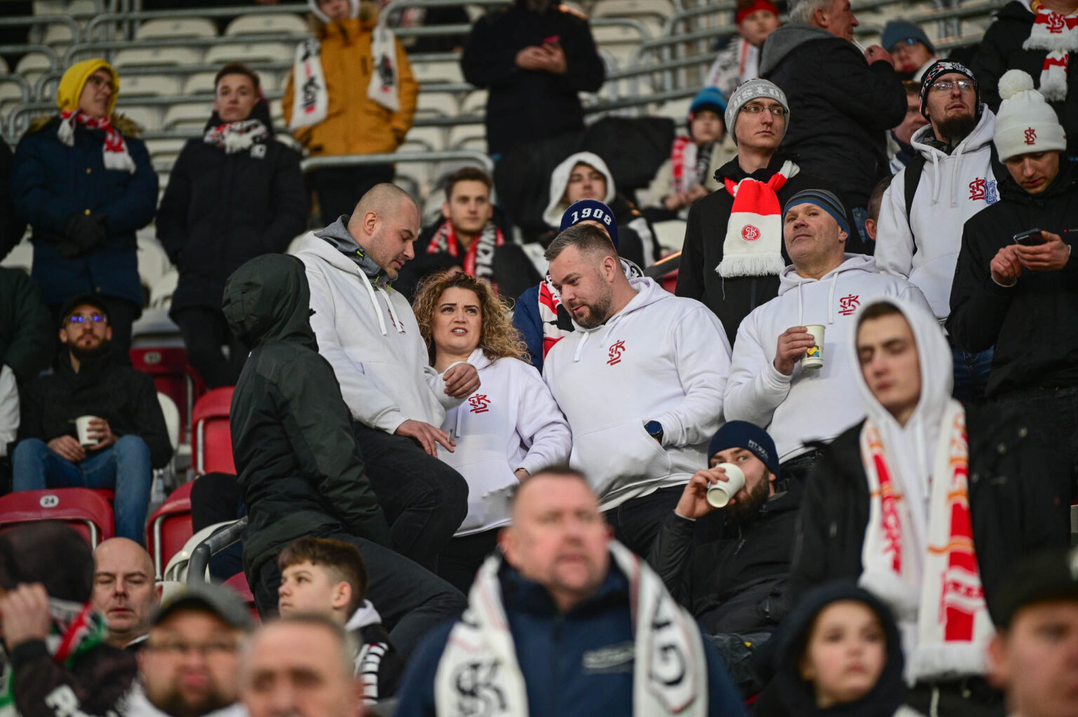 70. derby Łodzi: doping kibiców ŁKS