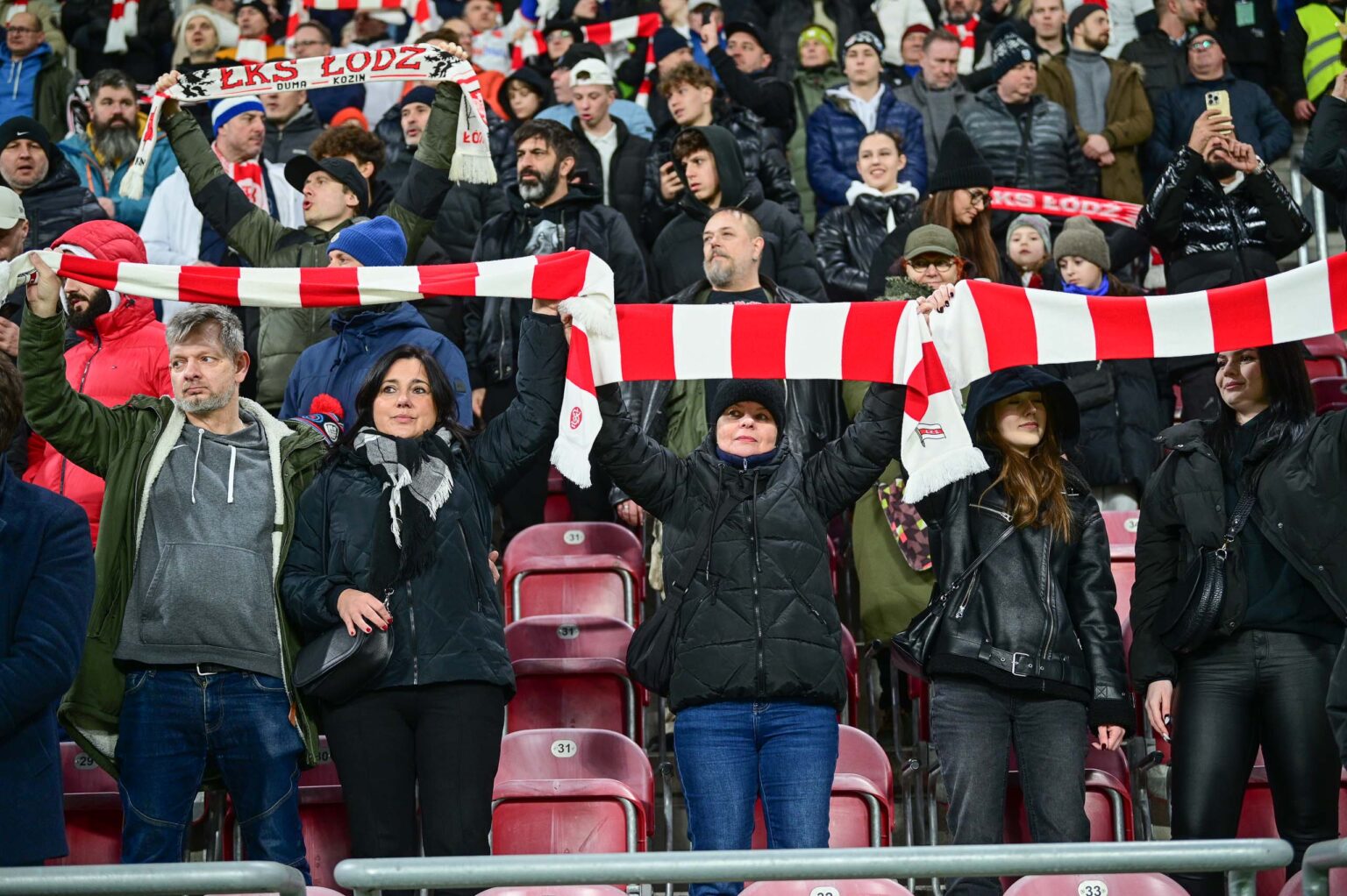 70. derby Łodzi: doping kibiców ŁKS