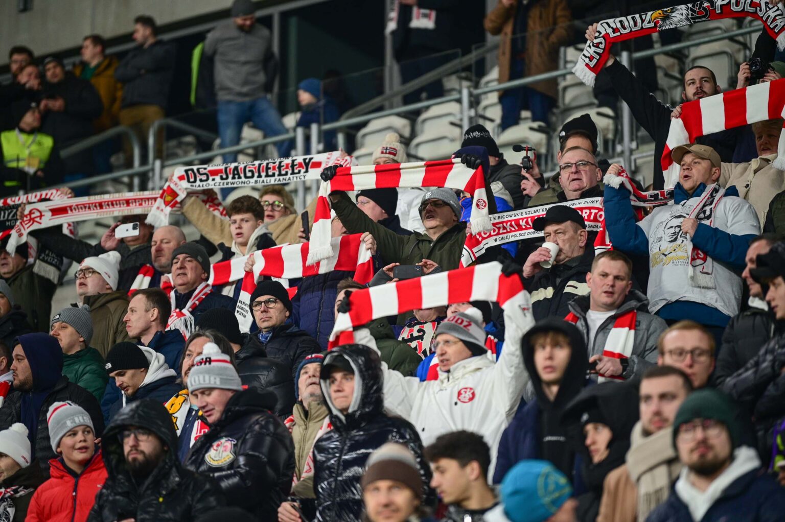 70. derby Łodzi: doping kibiców ŁKS