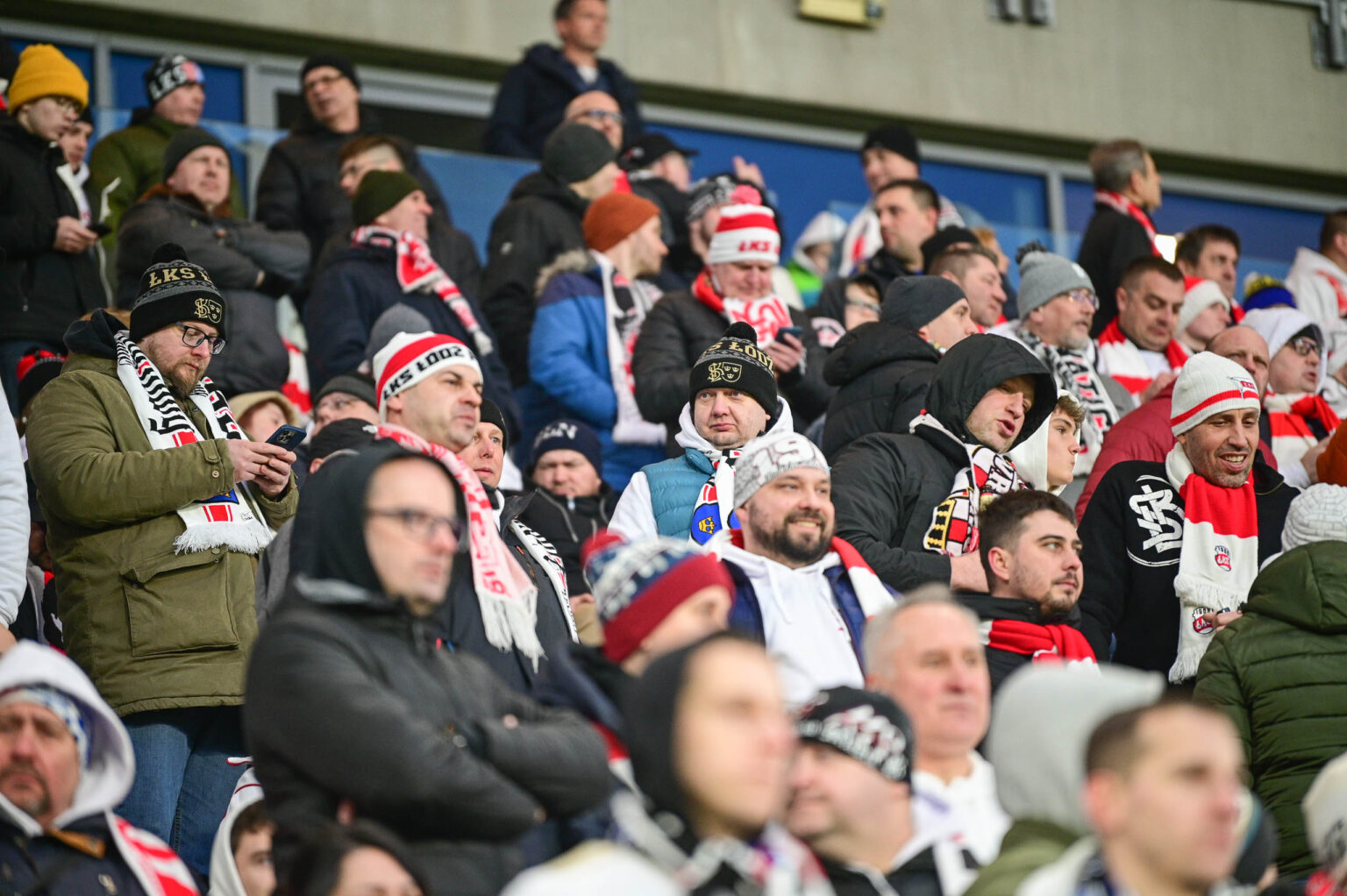 70. derby Łodzi: doping kibiców ŁKS