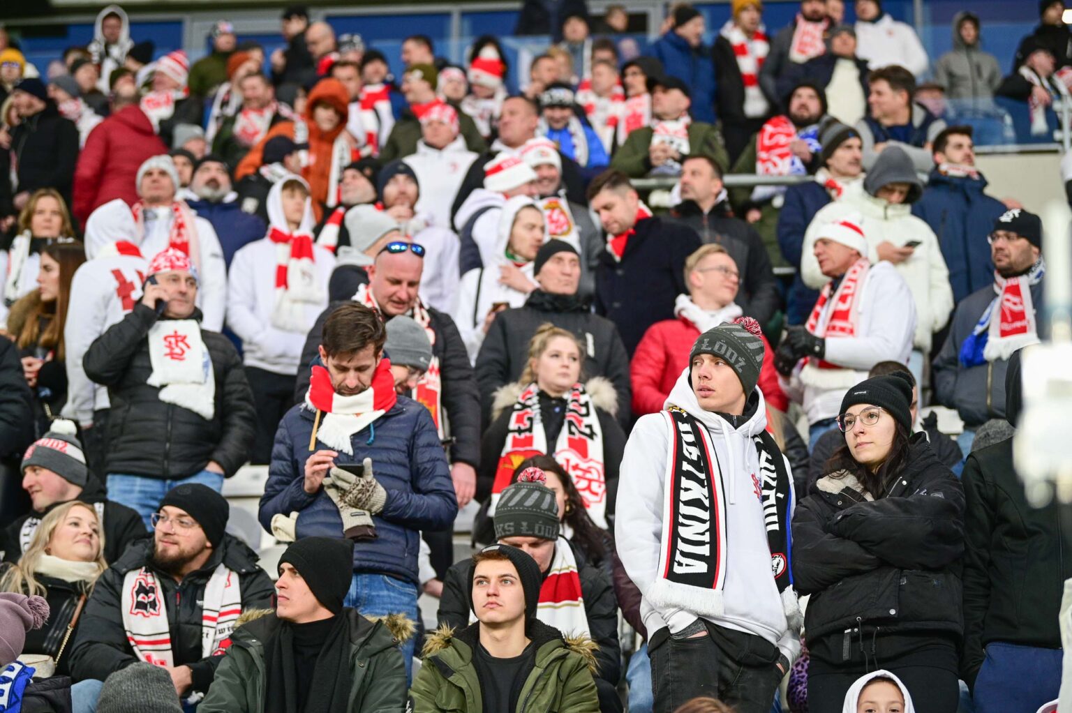 70. derby Łodzi: doping kibiców ŁKS