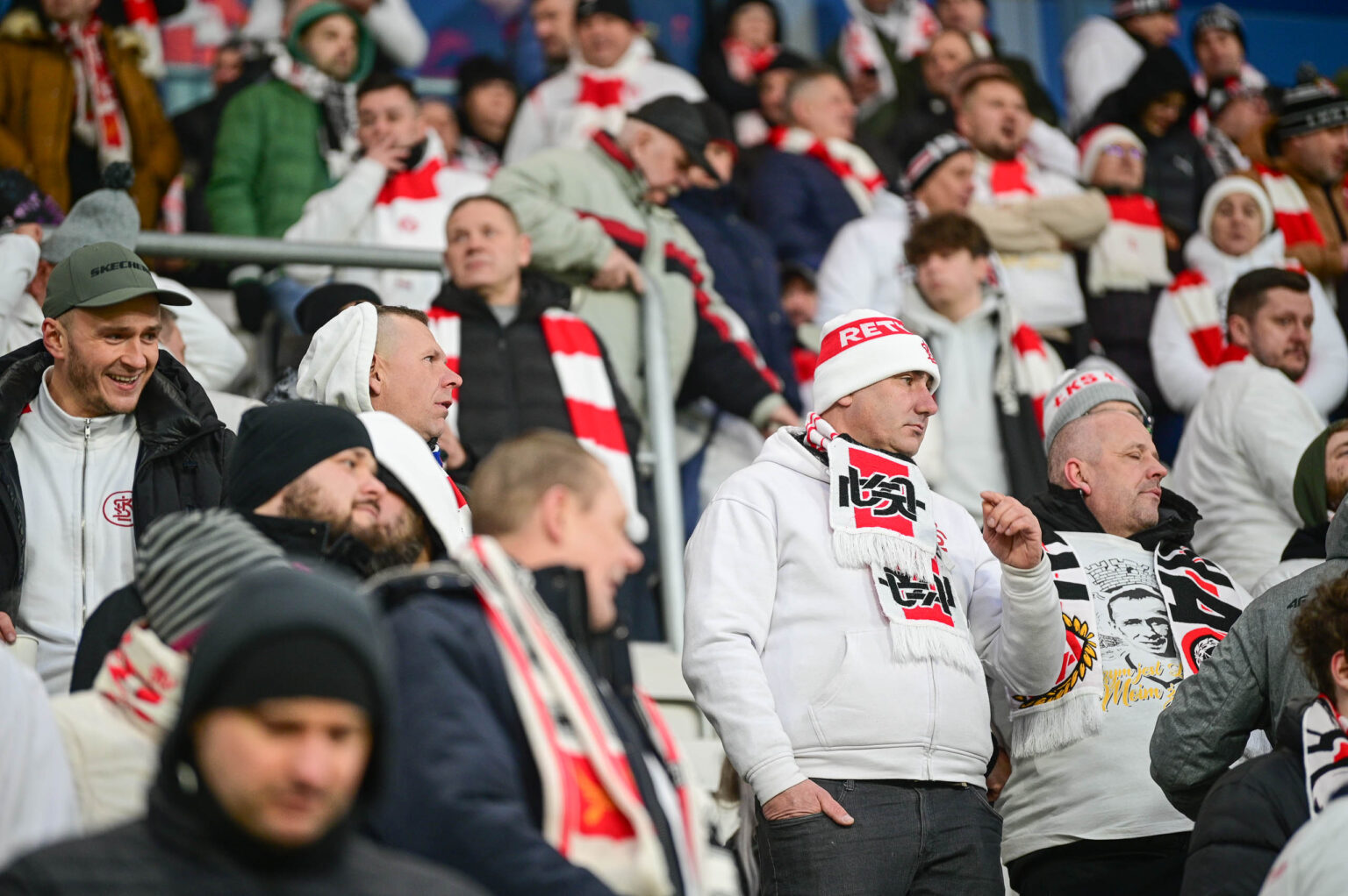 70. derby Łodzi: doping kibiców ŁKS