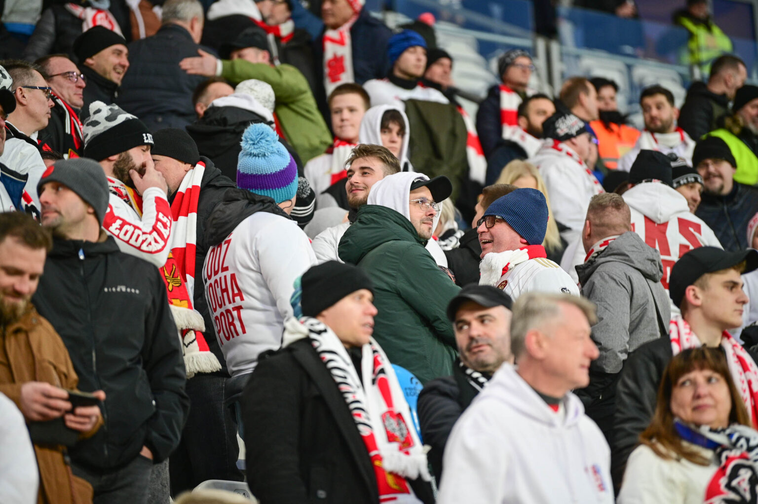 70. derby Łodzi: doping kibiców ŁKS