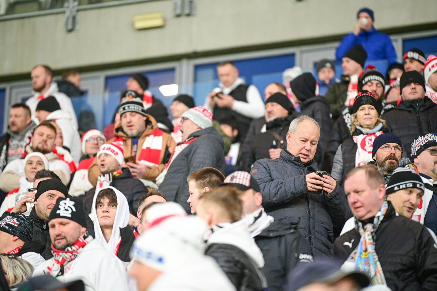 70. derby Łodzi: doping kibiców ŁKS
