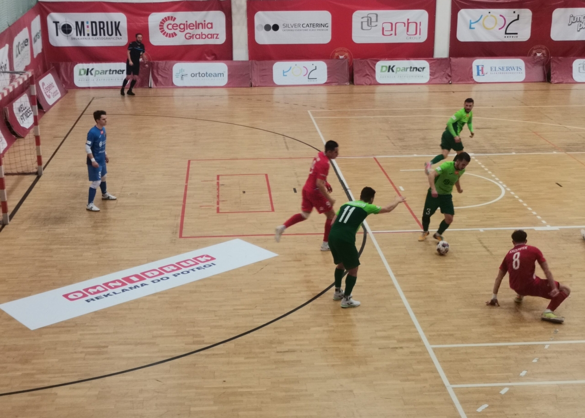 FOGO Futsal Ekstraklasa. Widzew Łódź wygrał 4:1 z Sośnicą Gliwice