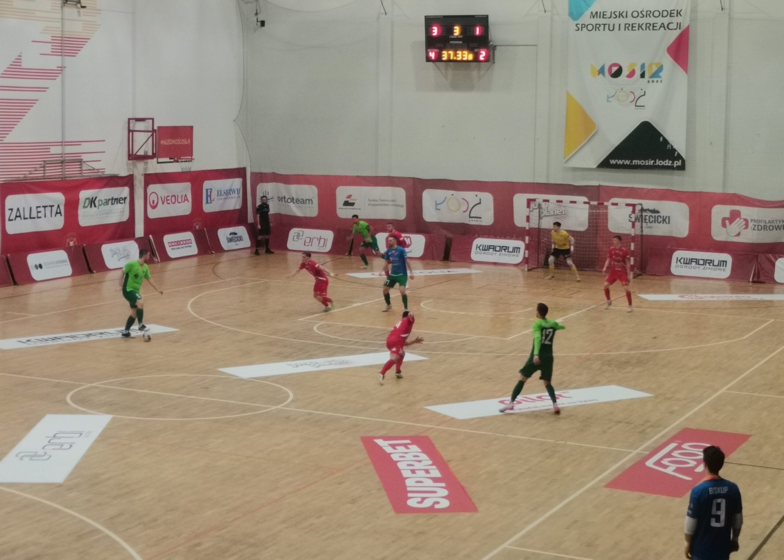 FOGO Futsal Ekstraklasa. Widzew Łódź wygrał 4:1 z Sośnicą Gliwice