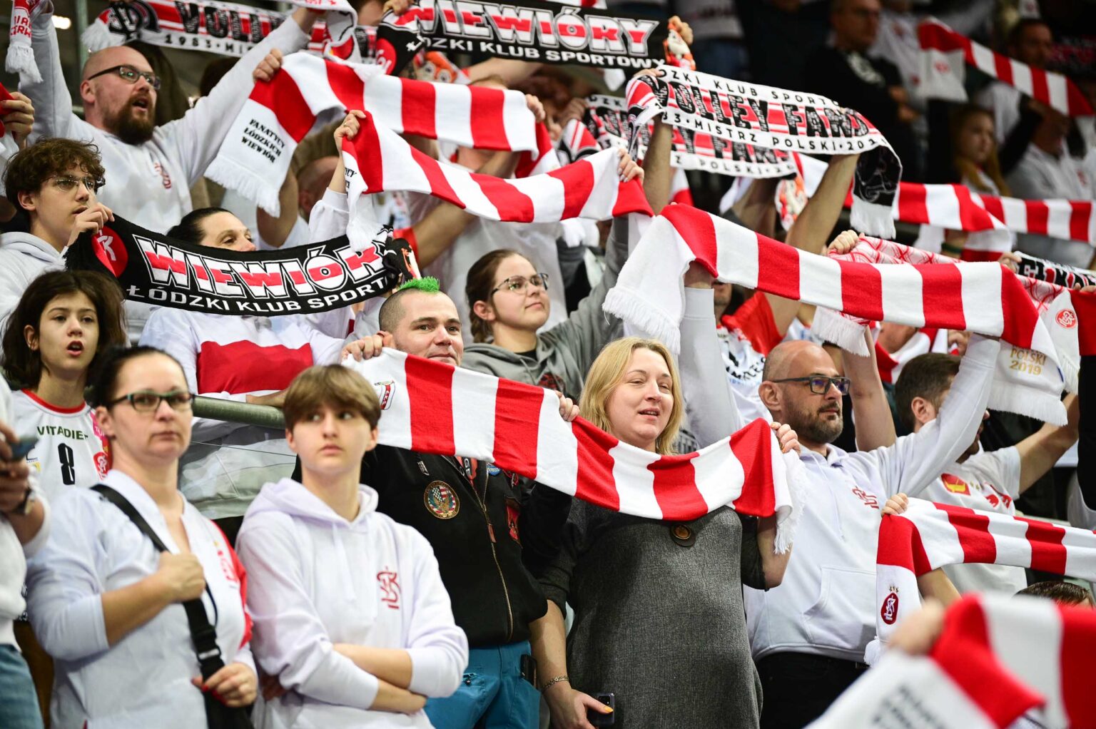 Kibice LKS Commercecon Lodz – Allianz Vero Volley Mediolan 90