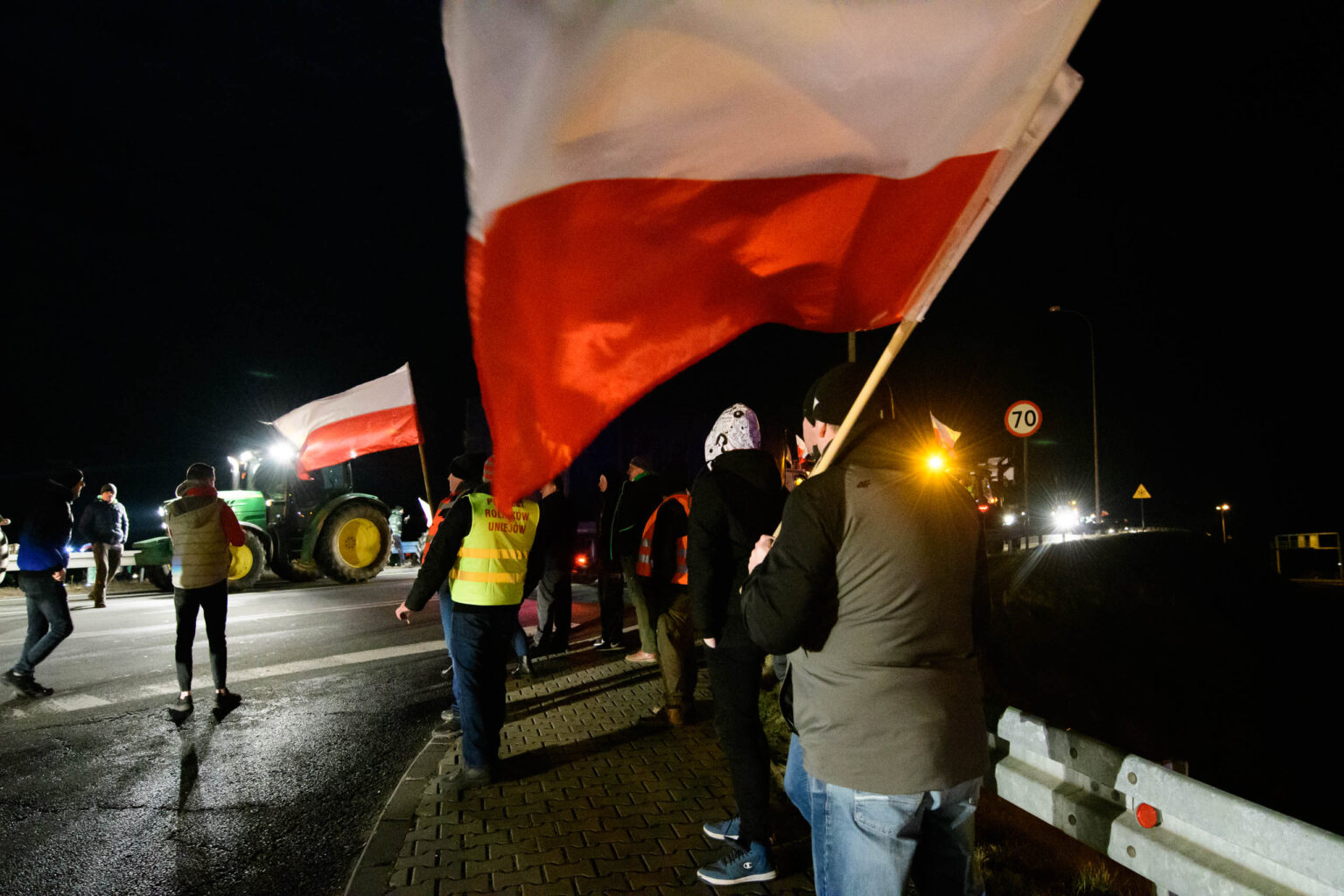 Nocna blokada Wezla Wartkowice 1