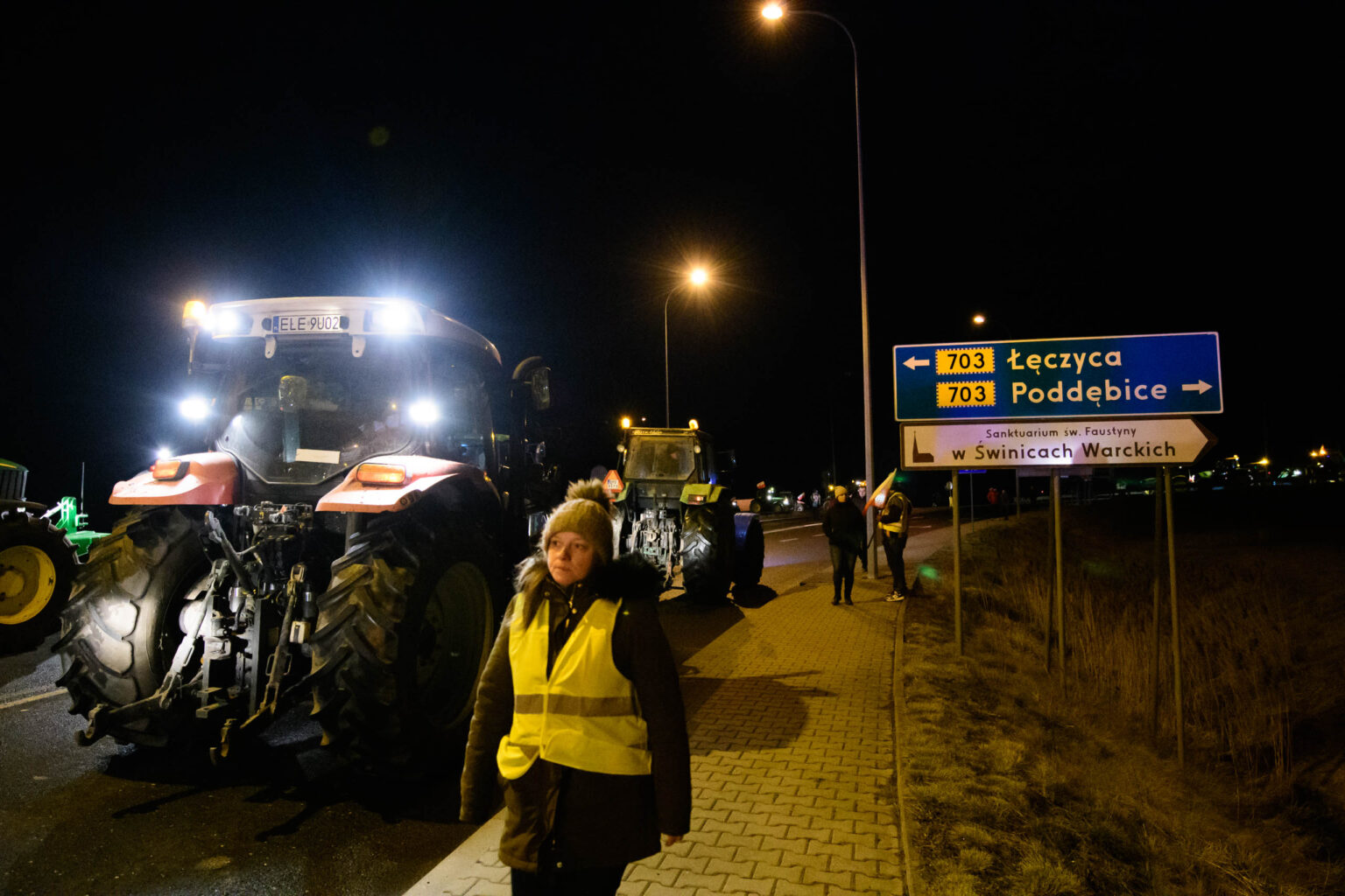 Nocna blokada Wezla Wartkowice 11