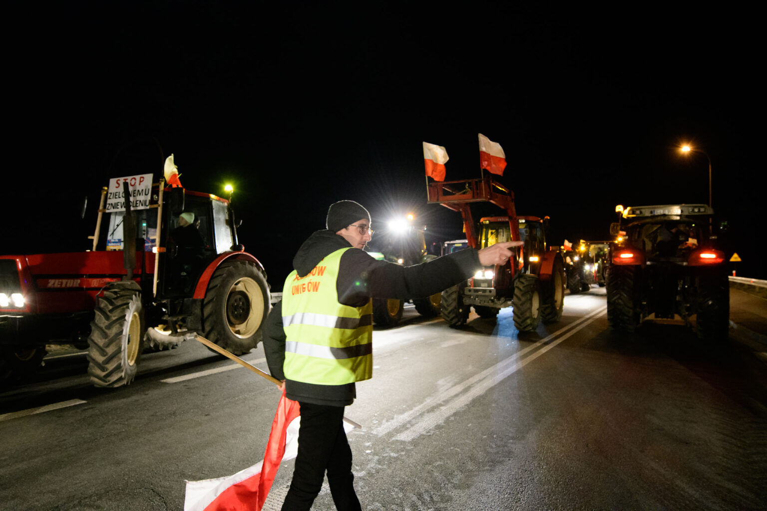 Nocna blokada Wezla Wartkowice 4