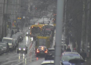 Zatrzymanie ruchu tramwajów na Pomorskiej