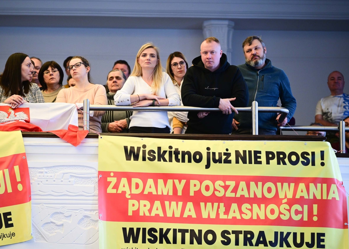 Protest mieszkańców łódzkiego Wiskitna